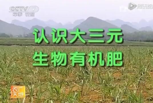 农广天地：认识大三元生物有机肥视频介...