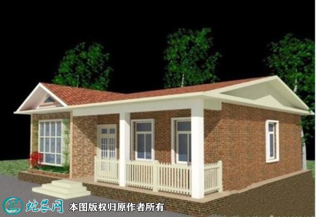 农村一层平房户型图4