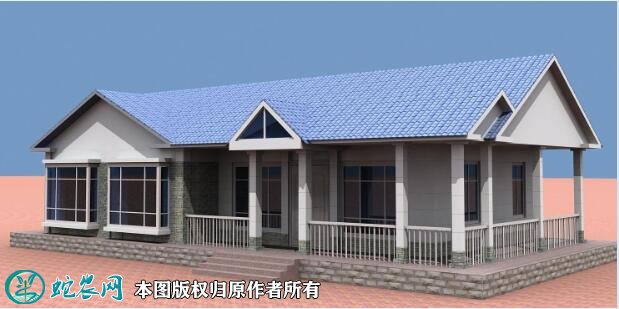农村一层平房户型图12