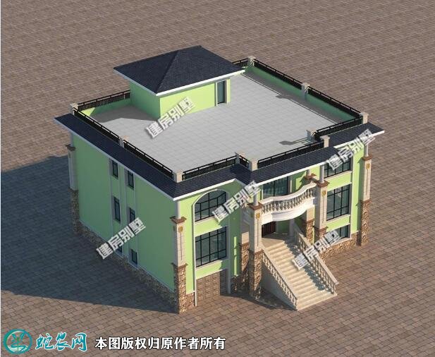 农村二层平顶楼房图片11