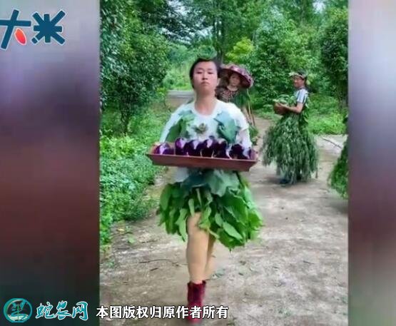想让自己生活好一点!农村大妈抱自家蔬菜走秀视频火了!