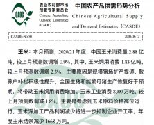 2020年8月中国农产品供需形势分析...