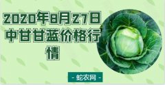 2020年8月27日中甘甘蓝价格行情...